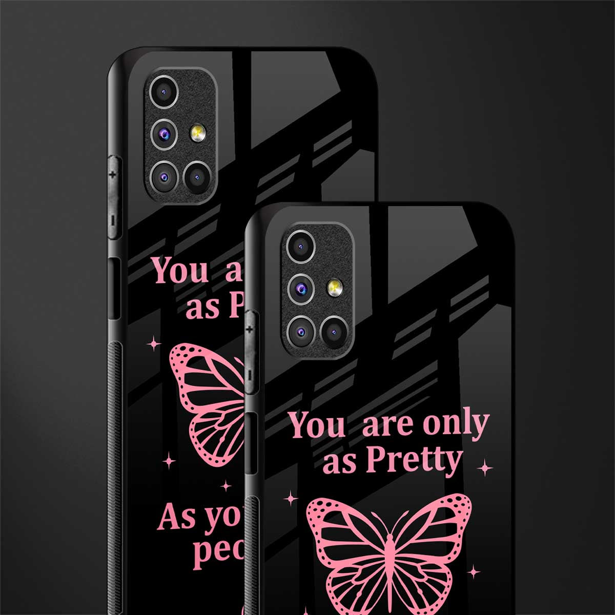 as pretty as you treat people glass case for samsung galaxy m51 image-2