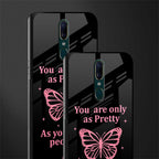 as pretty as you treat people glass case for oppo f11 image-2