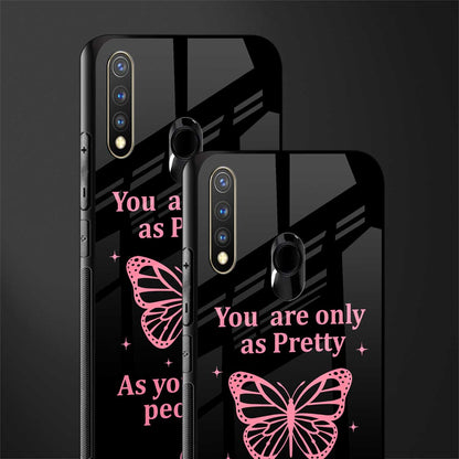 as pretty as you treat people glass case for vivo y19 image-2