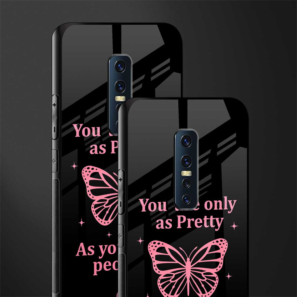 as pretty as you treat people glass case for vivo v17 pro image-2