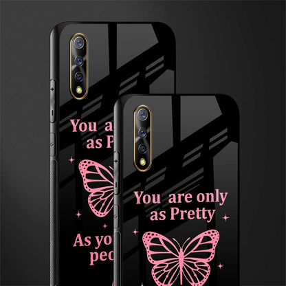as pretty as you treat people glass case for vivo s1 image-2