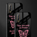 as pretty as you treat people glass case for vivo z1x image-2