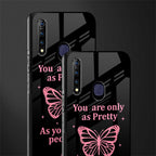 as pretty as you treat people glass case for vivo z1 pro image-2