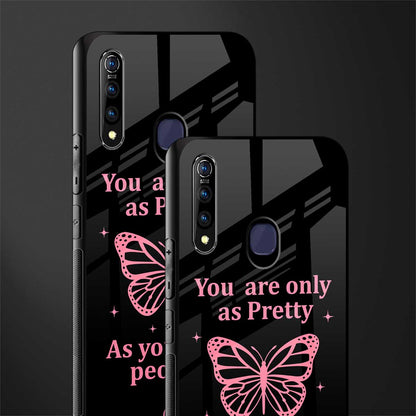as pretty as you treat people glass case for vivo z1 pro image-2