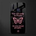 as pretty as you treat people glass case for vivo z1 pro image