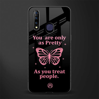 as pretty as you treat people glass case for vivo z1 pro image