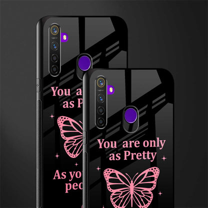 as pretty as you treat people glass case for realme 5s image-2