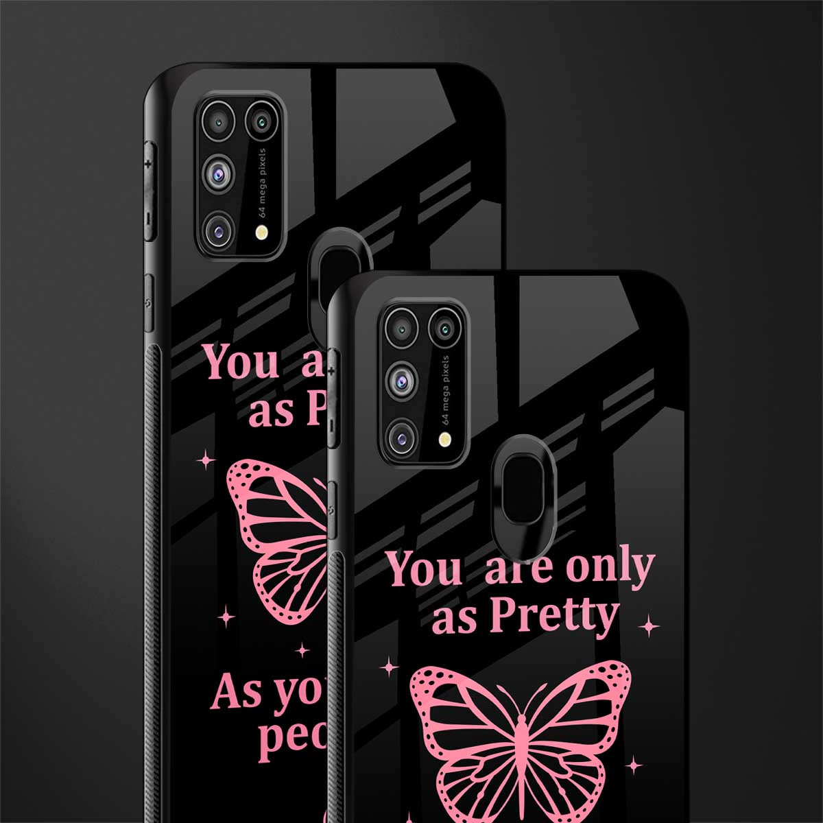 as pretty as you treat people glass case for samsung galaxy m31 prime edition image-2
