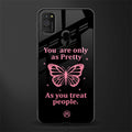 as pretty as you treat people glass case for samsung galaxy m30s image