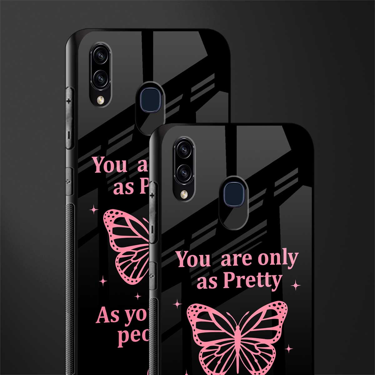 as pretty as you treat people glass case for samsung galaxy m10s image-2