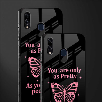 as pretty as you treat people glass case for samsung galaxy a30 image-2