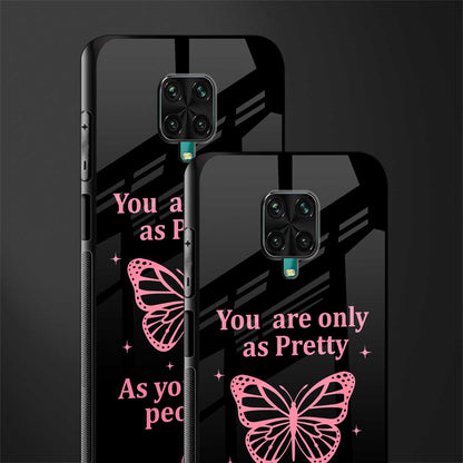 as pretty as you treat people glass case for redmi note 9 pro max image-2
