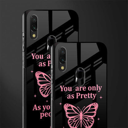 as pretty as you treat people glass case for redmi y3 image-2