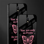 as pretty as you treat people glass case for redmi 8a image-2