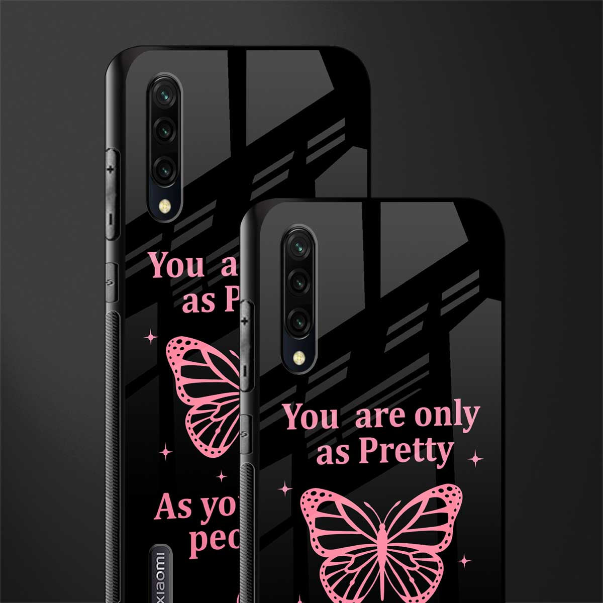 as pretty as you treat people glass case for mi a3 redmi a3 image-2