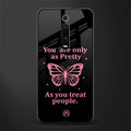 as pretty as you treat people glass case for redmi k20 pro image