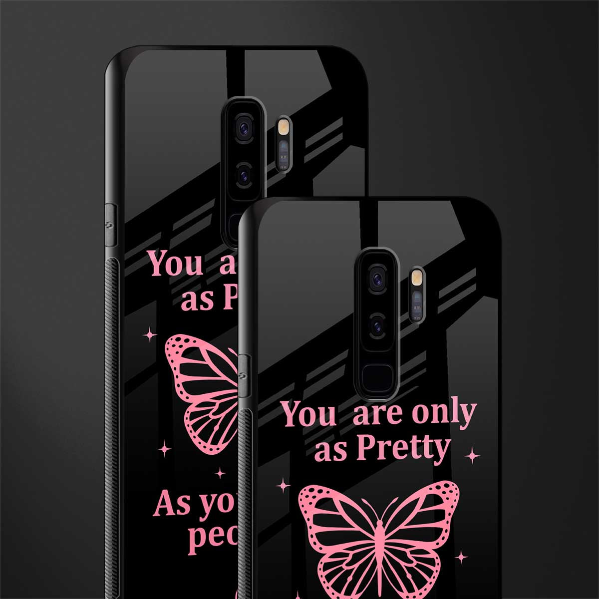 as pretty as you treat people glass case for samsung galaxy s9 plus image-2