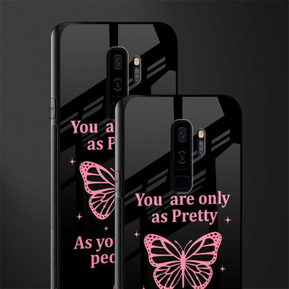 as pretty as you treat people glass case for samsung galaxy s9 plus image-2