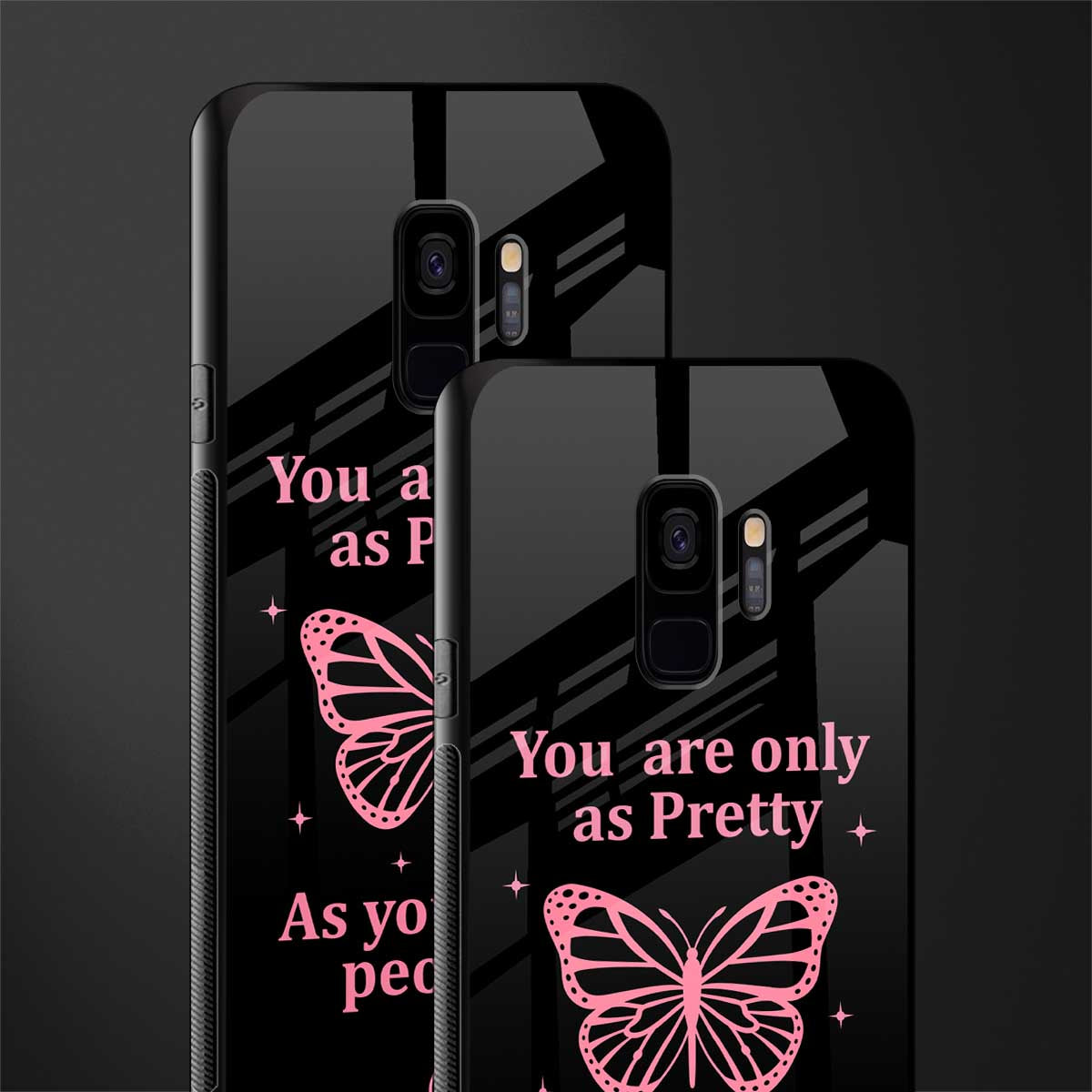 as pretty as you treat people glass case for samsung galaxy s9 image-2