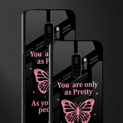 as pretty as you treat people glass case for samsung galaxy s9 image-2