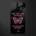 as pretty as you treat people glass case for samsung galaxy s9 image