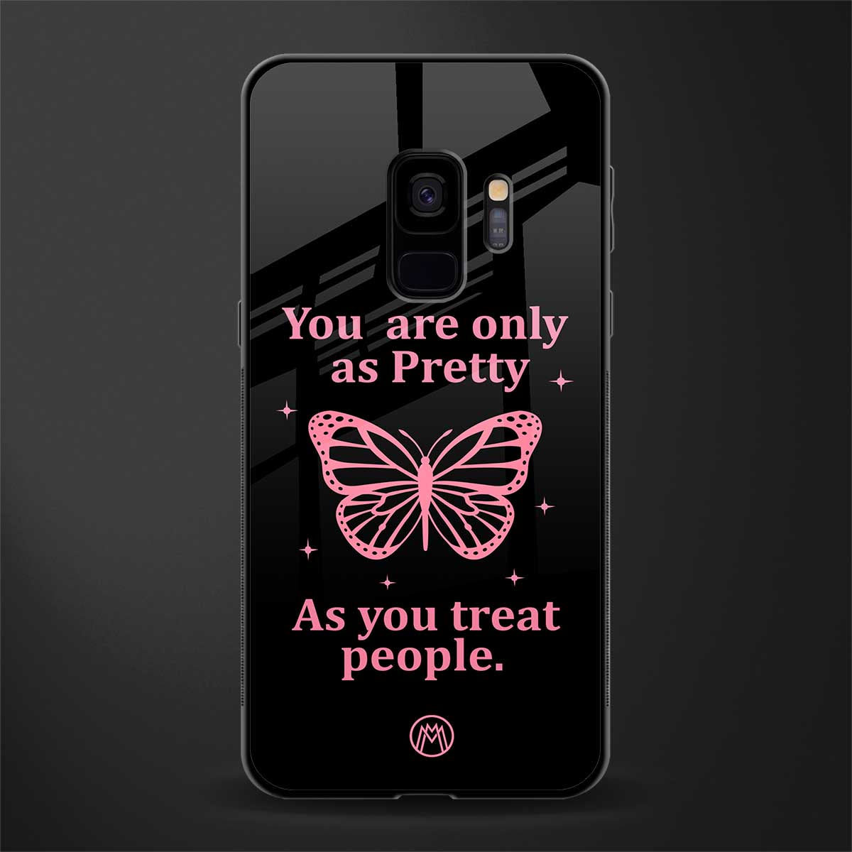 as pretty as you treat people glass case for samsung galaxy s9 image