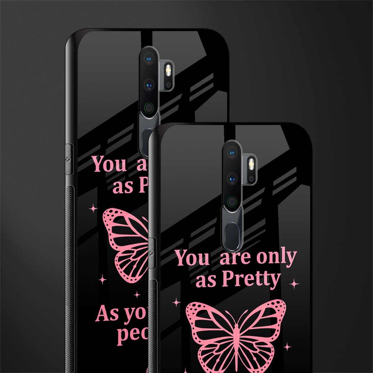 as pretty as you treat people glass case for oppo a9 2020 image-2