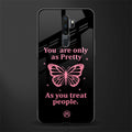 as pretty as you treat people glass case for oppo a9 2020 image