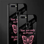 as pretty as you treat people glass case for oppo a7 image-2