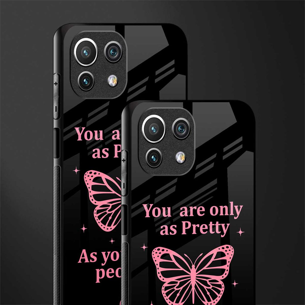 as pretty as you treat people glass case for mi 11 lite image-2