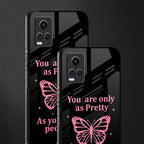 as pretty as you treat people back phone cover | glass case for vivo y73