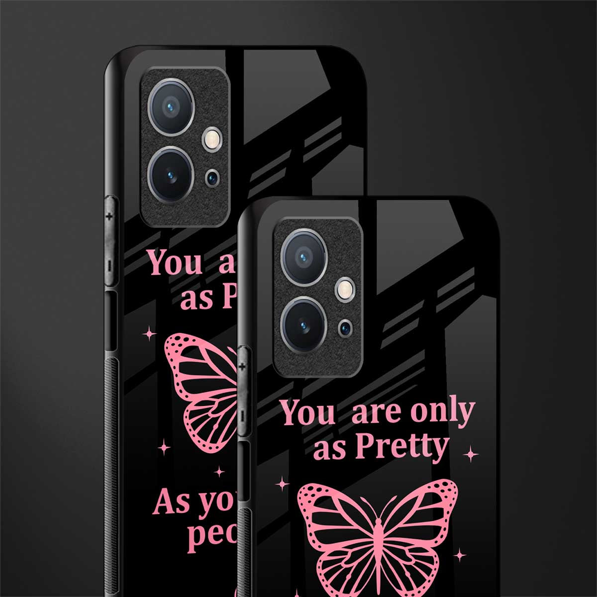 as pretty as you treat people glass case for vivo t1 5g image-2