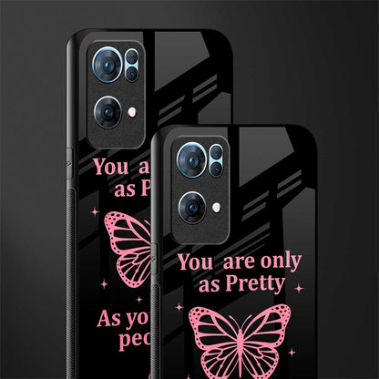 as pretty as you treat people glass case for oppo reno7 pro 5g image-2