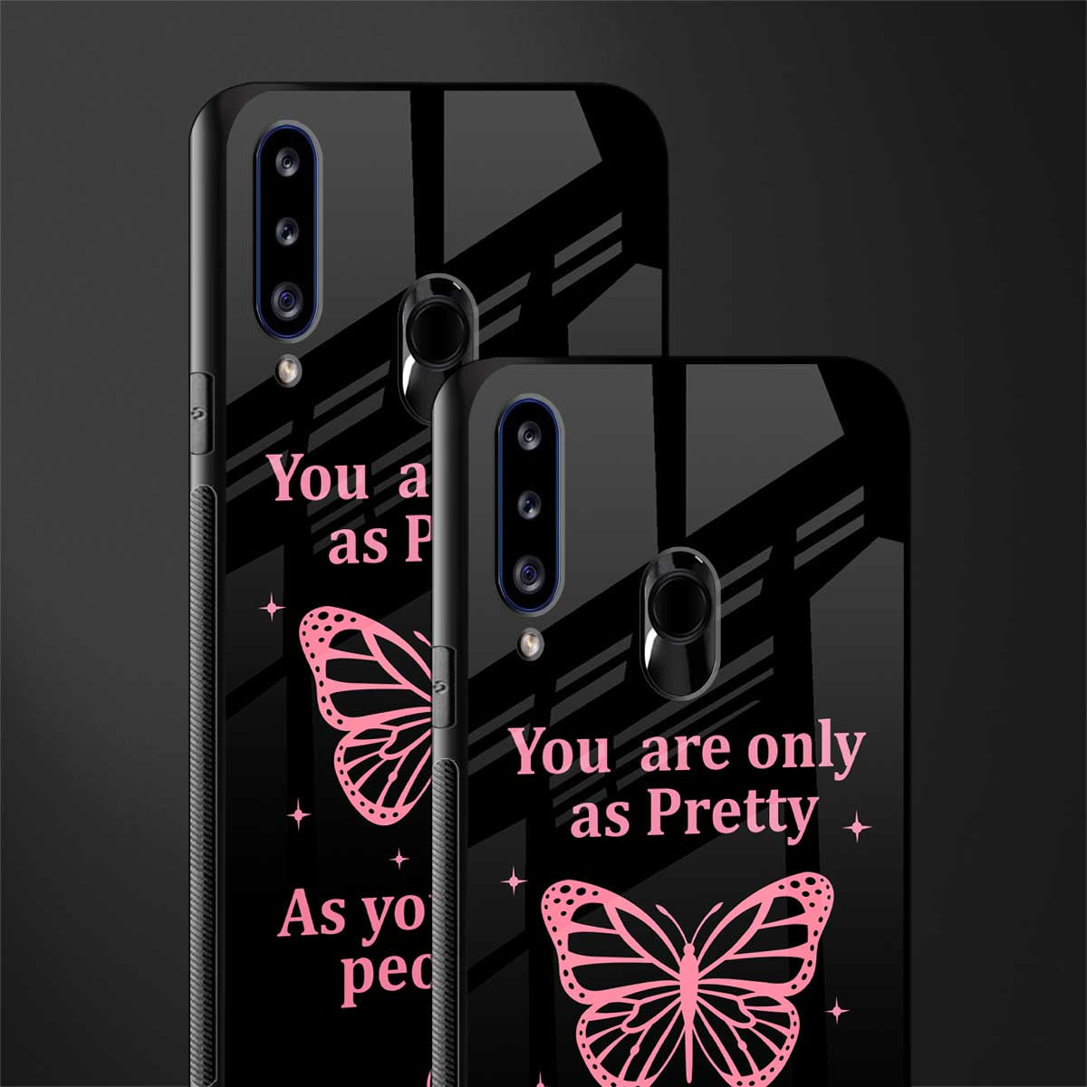 as pretty as you treat people glass case for samsung galaxy a20s image-2