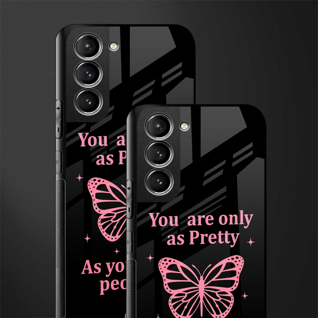 as pretty as you treat people glass case for samsung galaxy s21 fe 5g image-2