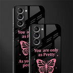 as pretty as you treat people glass case for samsung galaxy s21 image-2