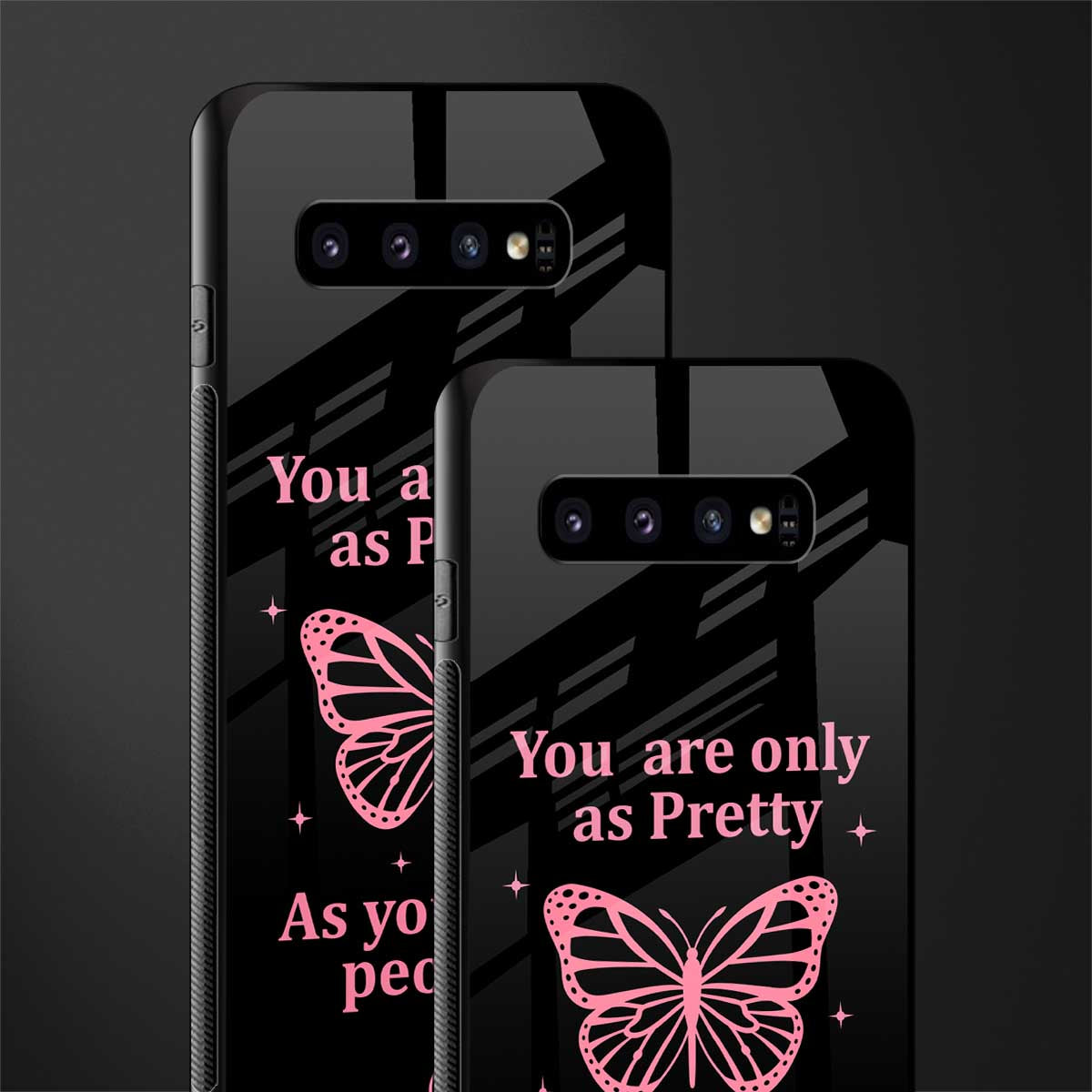 as pretty as you treat people glass case for samsung galaxy s10 plus image-2