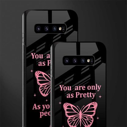 as pretty as you treat people glass case for samsung galaxy s10 plus image-2