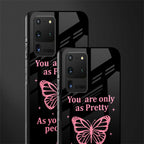 as pretty as you treat people glass case for samsung galaxy s20 ultra image-2