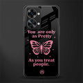 as pretty as you treat people glass case for phone case | glass case for oneplus nord 2t 5g