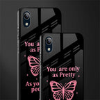 as pretty as you treat people glass case for vivo y91i image-2