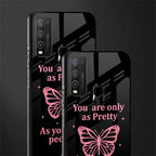 as pretty as you treat people glass case for vivo y50 image-2