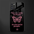 as pretty as you treat people glass case for samsung galaxy a21s image