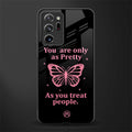 as pretty as you treat people glass case for samsung galaxy note 20 ultra 5g image
