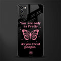 as pretty as you treat people glass case for samsung galaxy note 20 image