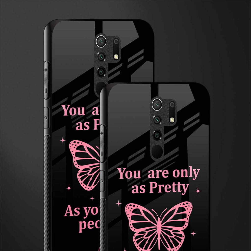 as pretty as you treat people glass case for poco m2 image-2