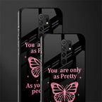 as pretty as you treat people glass case for poco m2 image-2