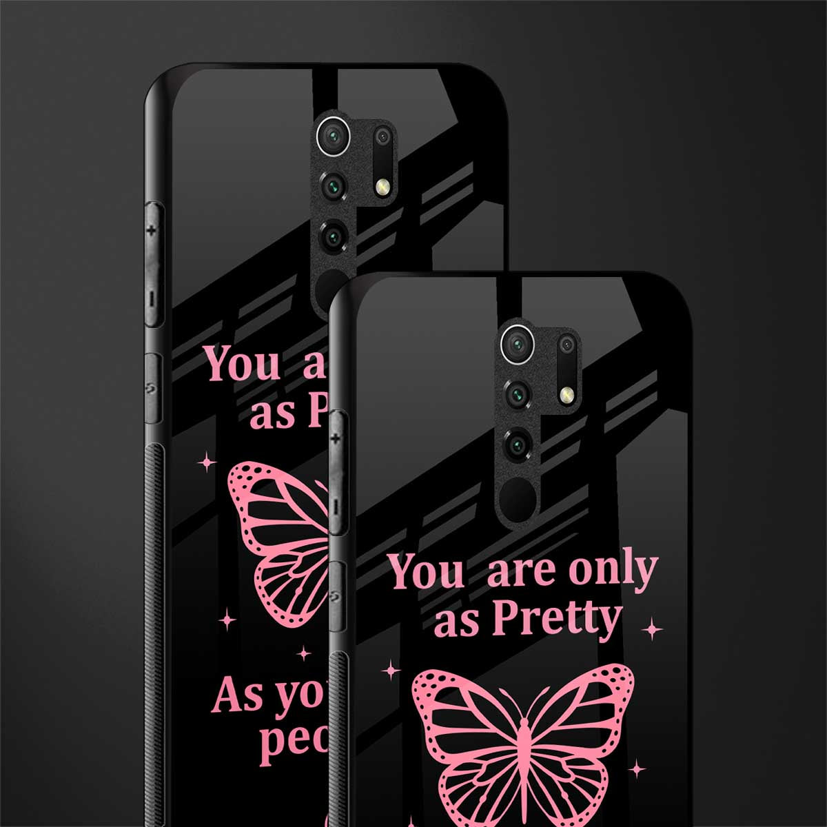 as pretty as you treat people glass case for poco m2 image-2