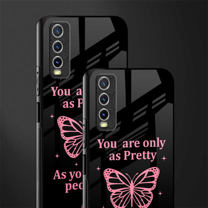 as pretty as you treat people glass case for vivo y12g image-2