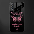 as pretty as you treat people glass case for vivo y20i vivo y20t image